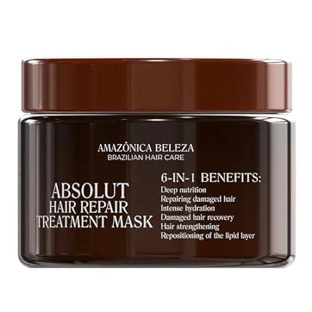 Absolut Hair Repair， Treatment Mask. 6 in 1 Benefits， Rep