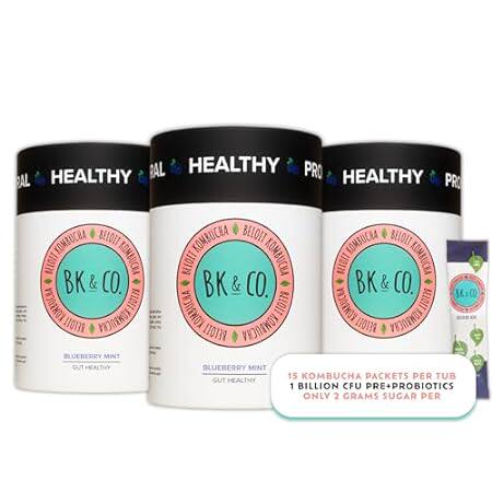 Beloit Kombucha Tea Powder， Water Flavor Packets， Organic