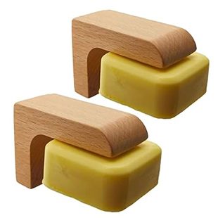 (2sets) Wood Magnetic Bar Soap Holder for Shower Wall,Mag