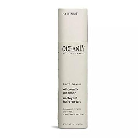 ATTITUDE Oceanly Oil-to-Milk Face Cleanser Stick， EWG Ver