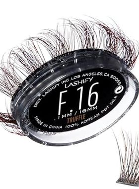 Lashify Fluffy 16mm Gossamer Eyelash Extensions Refill， T