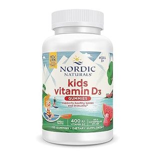 Nordic Naturals Vitamin D3 Gummies Kids， Wild Watermelon