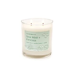 Calyan Wax Scented Candle， Sea Mist Freesia Candle for Th