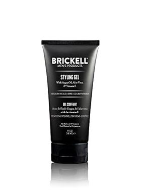 Brickell Men's Hair Styling Hair Gel For Men， Natural and