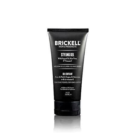 Brickell Men's Hair Styling Hair Gel For Men， Natural and