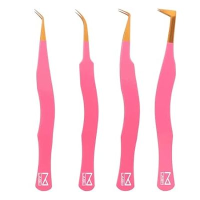 M LASH M1 Tweezers Set of 4 - Nordic Design， High Precisi