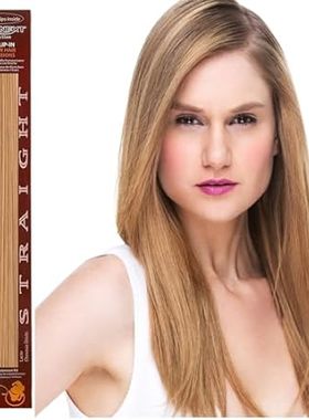 Clip in hair extensions， 100% Remy human hair， 18 inches，