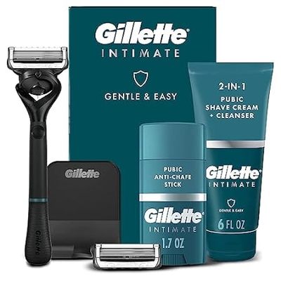 Gillette Intimate Manscape Kit， Razor for Men， Men’s Pubi