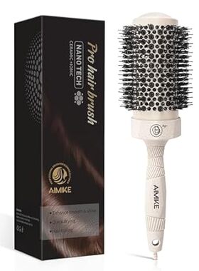 AIMIKE Round Brush for Blow Drying， Large Round Hair Brus