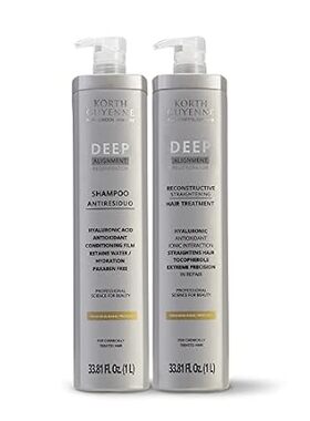 Hair Straightening Treatments Set with Anti Residue Deep