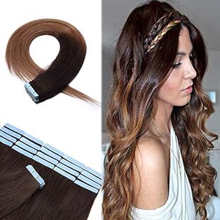 Hairro 18 100g Remy Tape in Hair Extensions Human Hair O