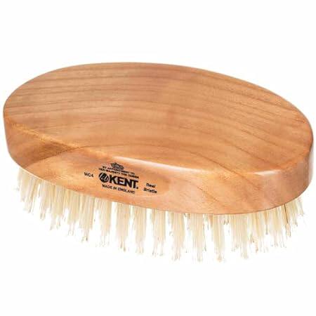 Kent MC4 Finest Men's Hair Brush And Facial Brush For Bea