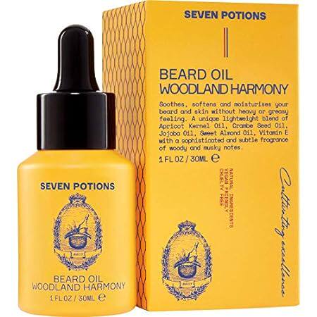 SEVEN POTIONS Beard Oil 1 fl oz Sweet and Woody Scented B