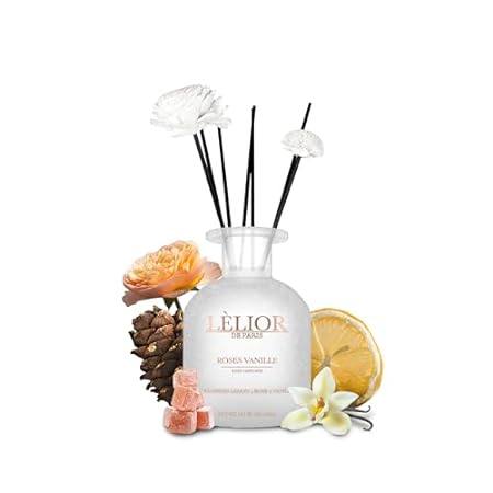Reed Oil Diffuser (150ML) (Roses Vanille) - Comes with Di