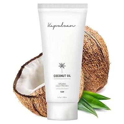 Organic Coconut Oil for Hair， Skin – Raw Extra Virgin Coc