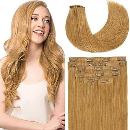 Loxxy Remy Human Hair Extensions Seamless Clip in Hair Ex