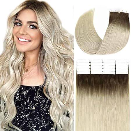Loxxy Tape in Natural Hair Remy Human Hair Extensions Dip