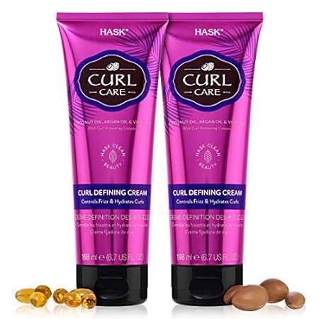 HASK CURL CARE Curl Defining Cream 2 Piece Bundle- vegan