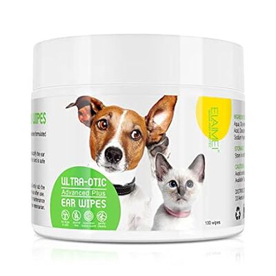 Dog Ear Cleaner Wipes， Ear Cleaner Wipes for Dogs and Cat