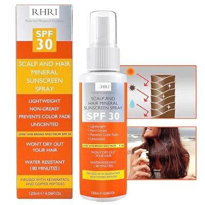Sunscreen for Hair and Scalp， Premium SPF 30 Hair Sunscre