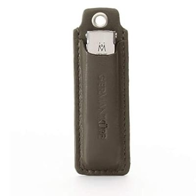 GERMANIKURE Pocket Nail Clipper Leather Keychain Case – F