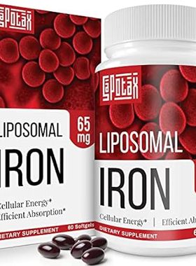 Liposomal Fe Iron Supplement for Women，65 mg Iron Supplem