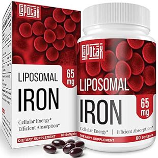 Liposomal Fe Iron Supplement for Women，65 mg Iron Supplem