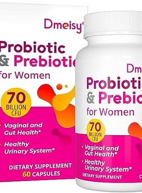 Probiotics for Women， 70 Billion CFU Probiotics + Prebiot