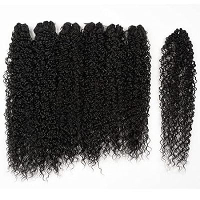 DéBUT Synthetic Hair Bundles Weave Bundles 7pcs Afro Kink
