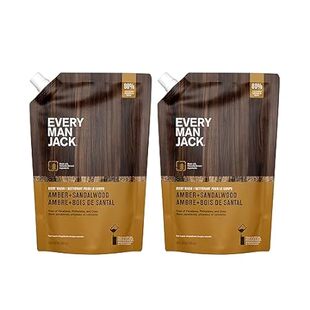 Every Man Jack Amber + Sandalwood Mens Body Wash Refill S