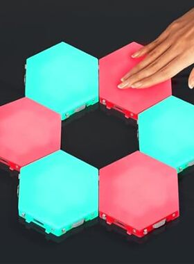 Autistic Sensory Hexagonal Led Wall Light - Touch Sensiti