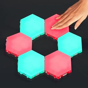 Autistic Sensory Hexagonal Led Wall Light - Touch Sensiti