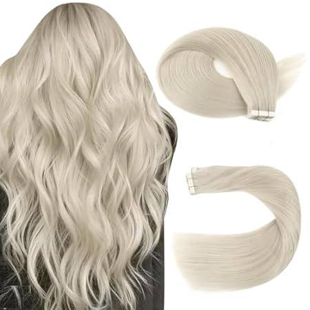 Sassina Invisible Tape in Hair Extensions Real Human Hair