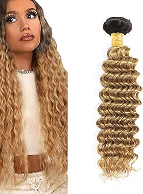 Honey Blonde Human Hair Bundles 1b27 Deep Wave Bundles Tw