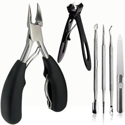 Premium Large Nail Clippers Set， Heavy Duty Sharp Toenail