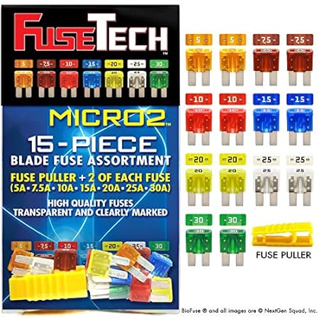 FuseTech Micro2 APT ATR 15 Piece Automotive Car Fuse Asso