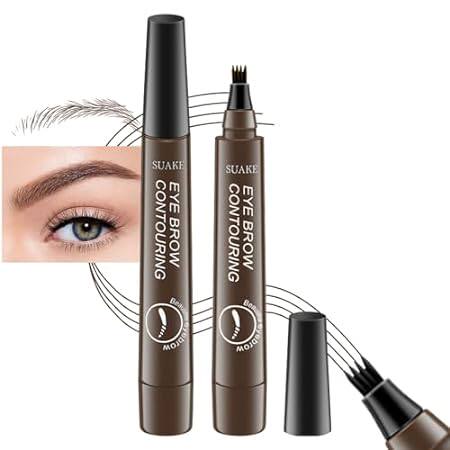 evpct SUAKE 2Pcs Dark Brown Magic Microblading Eyebrow Pe