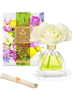 AGRARIA AirEssence Flower and Reed Diffuser Set， Hand Cra