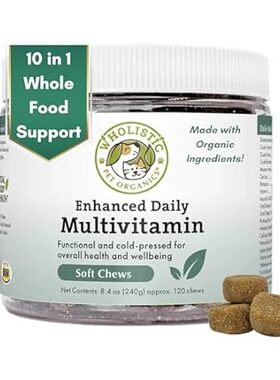 Wholistic Pet Organics: Multivitamin Chews for Dogs Organ