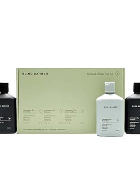 Blind Barber Shower Essentials Gift Set - Mens Body Wash，
