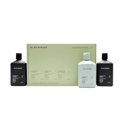 Blind Barber Shower Essentials Gift Set - Mens Body Wash，