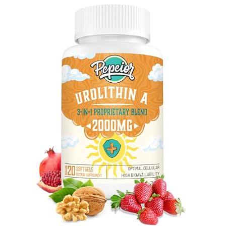 Urolithin A Supplement 2000MG 120 Softgels -1 Bottle
