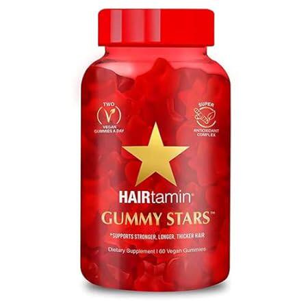 HAIRtamin Vegan Gummy Stars Hair Vitamins | Non-GMO | All