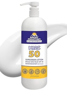 Rocky Mountain Sunscreen | SPF 50 Lotion for Kids Broad S