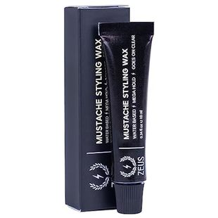 ZEUS Mustache Styling Wax, Mega Hold Water Based Mustache
