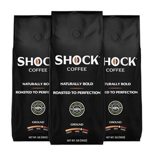 Shock Coffee - Bold all Arabica Med-Dark Roast Ground, Fr