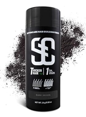 SOVONCARE Hair Fibers for Thinning Hair Dark Brown， Hair