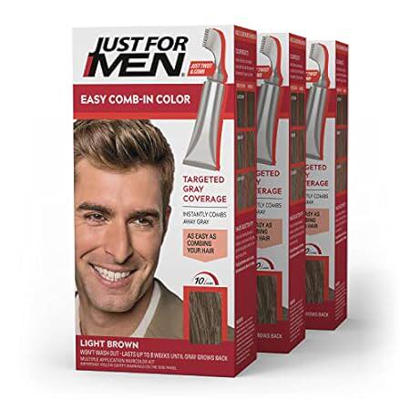 Just For Men Easy Comb-In Color Mens Hair Dye， Easy No Mi