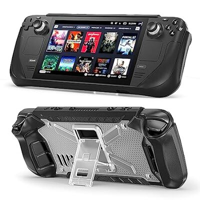 Miimall Case for Steam Deck， TPU Case Cover with Kickstan