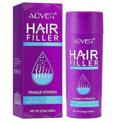 Hair Fibers for Thinning Hair for Women - Black - 27.5g H